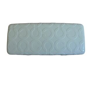 Coach Eyeglasses Sunglasses Case Ivory White Shinning